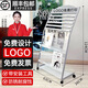 协同 报纸架夹子书报架小型杂志宣传落地展示收纳简易置物办公室报刊架 B-6530(银灰)升级款63*36*124cm