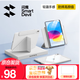 闪魔iPad11/10保护壳2025/22款iPad10代11代保护套10.9英寸四边磁吸可拆分抗摔透明亚克力保护壳-灰色