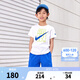 NIKE  3BRAND 耐克男女童纯棉短袖T恤+短裤2件套装夏季新款短袖套装 奥海蓝（1259） 140 /68 【建议身高128-140cm】