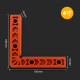 七彩工匠 直角定位器90度石材岩板固定器L型直角尺塑料角码木工划线尺尺子 4寸直角定位尺4个【超值套餐】