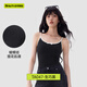 半练【清仓99元/2件起】半练带胸垫背心抹胸女打底内搭吊带上衣可外穿 【及脐】蝴蝶结吊带-生巧黑 M