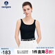 Navigare意大利小帆船女士背心25春夏季新品时尚百搭吊带背心休闲简约马甲 暗夜黑 M