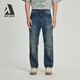 ABLE JEANS【直筒滑板裤】新款男士显高显瘦通勤百搭休闲潮流工装复古牛仔裤 复古天晴蓝 29 /30(建议120-130斤)