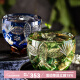 中国国家博物馆（NATIONAL MUSEUM OF CHINA）手工玻璃杯雕花杯子复古酒杯家用冷水杯礼盒古风国潮生日礼物 海晏河清手工玻璃对杯 270ml 2只