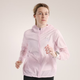始祖鸟（ARC'TERYX）25新款女士皮肤衣Incendo Airshell 轻量透气防晒衣风壳夹克外套 Pink Glow/粉色 S