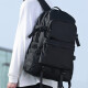 HK潮牌双肩背包男士笔记本电脑包书包初高中大学生休闲包旅行李背包 黑色