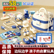 童雀医生玩具儿童女孩医疗3-6岁宝宝过家家听诊器生日礼物小护士扮演 医疗过家家58件套蓝【送娃娃病床
