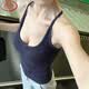 浪莎美式辣妹带胸垫背心女新款U领挂脖遮副乳吊带修身显瘦美背上衣潮