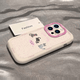 埃文思适用苹果16/15手机壳苹果14新款iphone16promax挂绳苹果 16pro女墨点小猫6/7/8pu苹果 15p 简约墨点小猫-白色 iPhone16ProMax