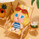 POP MART泡泡玛特 CRYBABY Vacation Mode On系列 - 搪胶毛绒挂件盲盒礼物 整盒6个 不支持七天无理由退换