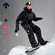 迪桑特（DESCENTE）RWSB男女GTX防风防水透湿P棉保暖RECCO单板滑雪服 BK-黑色 L (175/96A)