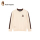 暇步士（Hush Puppies）童装儿童毛衣大童针织衫男女童假两件童趣线衣 奶油色   170   