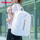 川崎（KAWASAKI）羽毛球拍包双肩包运动双肩包大容量特香包男女户外出行背包书包 白金【男女同款】