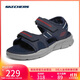 斯凯奇（Skechers）凉鞋男士秋季厚底休闲鞋软底外穿运动凉拖鞋237286