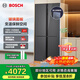 博世（BOSCH）冰箱家用497升大容量四开门十字对开门电冰箱 一级能效 超薄嵌入 玻璃面板 变温保鲜 支持国家补贴 星际灰（K1C82EA73C）
