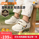 基诺浦（ginoble）儿童步前鞋2025年秋季婴幼儿机能鞋男女宝宝鞋子GB2457低语白