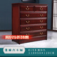 美佳朗香樟木五斗柜实木收纳柜中式客厅卧室色抽屉式储物柜六斗橱柜 素面六柜酸枝色110*50*120
