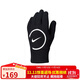 耐克NIKE男女通款足球运动 秋冬足球手套 网眼透气IM5017-010黑 L