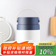乐扣乐扣LOCK&LOCK保温桶 不锈钢便携式手提保温饭盒带餐具500ml 蓝色