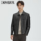 凯撒（KAISER）凯撒皮衣男真皮海宁羊皮翻领皮夹克工装版型外套男士潮流男装3XL