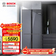 博世（BOSCH）497升大容量超薄嵌入式四开门十字对开门冰箱一级能效 玻璃面板 三档变温 18个鲜储空间冰立方系列 K1C82EA73C