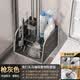 保沃马桶刷一体置物架卫生间壁挂家用无死角洗刷缝隙厕所清洁刷子神器 【枪灰升级旗舰款】四件套马桶刷（不带镊子）
