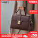 viney新款手提包包女包牛皮斜挎包大容量生日礼物送女友老婆 【深咖色】高级感实用轻奢妈妈包中年 时尚品牌百搭休闲单肩包