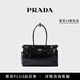 PRADA/普拉达【礼物】女士Prada Bonnie大号牛皮革手提单肩包 黑色