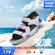 安踏儿童运动凉鞋女大童2025夏季透气魔术贴露趾沙滩鞋A22326962I