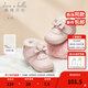 戴维贝拉（DAVE＆BELLA）新生儿鞋子2025秋季新款女宝宝软底鞋加绒小童学步鞋儿童室内鞋 粉色【现货】 17码