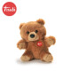 意大利TRUDI 熊公仔钥匙扣可爱小熊包包挂件毛绒玩具儿童玩具娃娃生日礼物情人节礼物送女友9cm