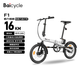 BAICYCLE电助力自行车 小白F1小米生态链超轻三折叠代步可拆卸锂电池 便携小型校园学生男女成人通勤
