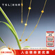 谢瑞麟（TSL）黄金项链女足金5G工艺幸运守护锁骨套链送礼XK783 5.2g 工费约1700元