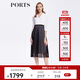 PORTS宝姿春夏新品女装Two-in-one网纱拼接西服裙LM8D064MCP015 黑色 M (6)