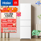 海尔（Haier）216升三开门多门小户型家用迷你电冰箱宿舍租房白色冷冻冷藏两用中门软冷冻BCD-216LHC3E0WV