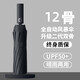 自动雨伞折叠伞男女士学生大号防晒晴雨伞防紫外线雨伞太阳伞 黑色雨伞12骨12骨】