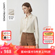 朗姿法式气质通勤休闲百搭衬衫冬季新款衬衣上衣女高级感 米白色 M