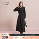 三彩2025冬季新款针织套装花边拼接毛针织衫半身裙两件套M 寂静灰预售[付款15天内]发 M 160/84A