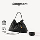 Songmont山下有松百纳托特包大容量垃圾袋通勤流浪包【文淇同款】 烟墨黑+烦尽牌包挂小号 预售8天