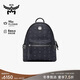MCM【正品保证】 STARK 小号情侣款铆钉背包双肩包 黑色