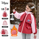 迪士尼（Disney）疯狂动物城兔子警官女童朱迪外套秋冬新款儿童摇粒绒内胆冲锋衣 红色 【夹棉外套+摇粒绒】 120 【身高约110-120cm体重40-50斤】