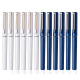 晨光 直液式走珠笔中性笔ARPB1801初色系列签字笔学生用水性0.5mm可换墨囊碳素速干全针管头 蓝色 12支 笔杆颜色随机