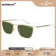 MontBlanc万宝龙太阳眼镜大班系列金色镜框墨绿色镜片男款墨镜男士MB0167S-002 55
