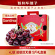 京鲜生 智利Santina车厘子超级巨无霸4J 5斤礼盒果径32-34mm【送卡尺】