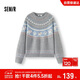 森马（Semir）毛衣女冬小狗费尔岛宽松插肩袖衣服2025俏皮软糯毛衫109725107005