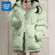 真维斯（Jeanswest）立领棉服女韩版学院风棉衣2026年新款冬季面包服男女宽松保暖外套 果绿 纯色 L