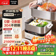 松下（Panasonic）国补电蒸锅 电煮锅 3层多功能锅 蒸煮一体 多用途嗨蒸锅 不锈钢智能预约保温 断电保护 NF-ST1