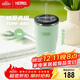 膳魔师（THERMOS）保温杯850ml大容量不锈钢男女士儿童吸管水杯子TEMF-850 GN