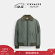 蔻驰（COACH）【圣诞礼物】奥莱男士MA-1宽松保暖夹克外套户外 复古绿色 S