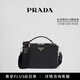 PRADA/普拉达【礼物】男士Prada Brique牛皮革手袋单肩包邮差包 黑色